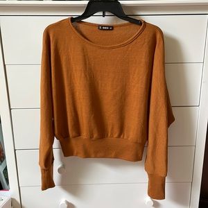 🍂 SHEIN WOMENS SIZE SMALL GOLDENROD DOLMAN SWEATER